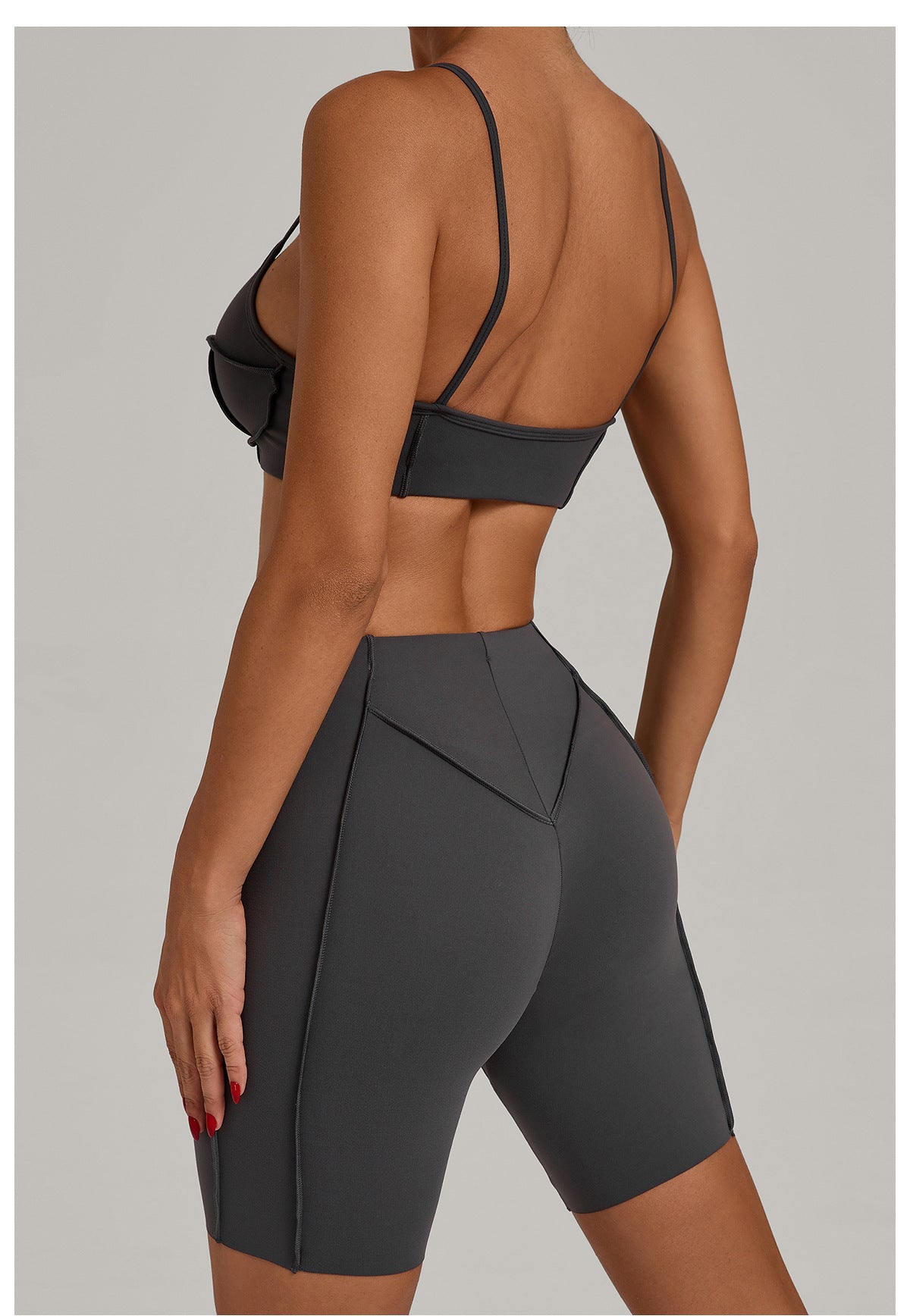 Tight Brushed Yoga Quick Drying Workout Clothes Summer Running Sports Set