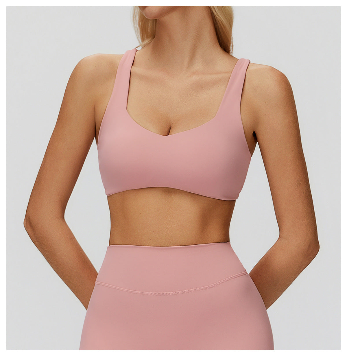 Yoga Bra Thin Strap Crossing Beauty Back Exercise Underwear High Sense Running Fitness Top