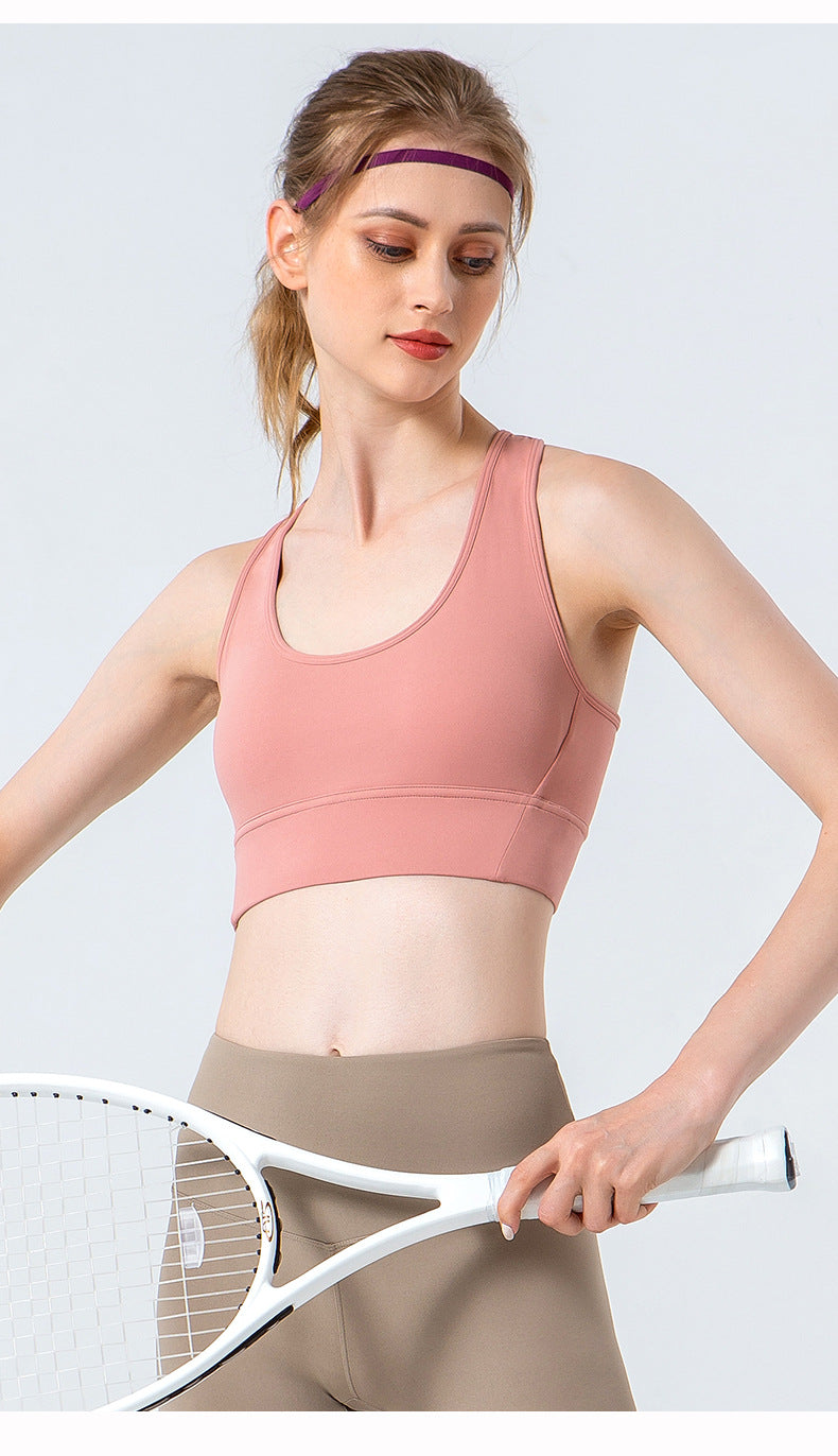 Spring Summer Cloud Sense High Strength Sports Bra Women Running Shockproof Cross Beauty Back Yoga Vest Workout Underwear