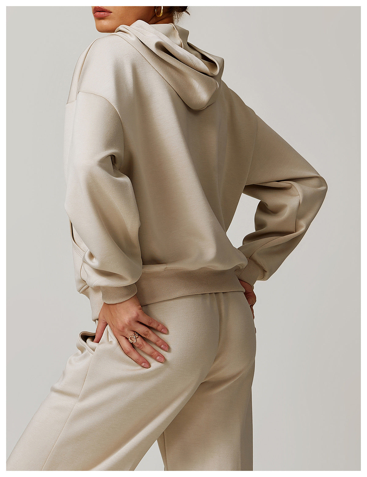 Autumn Winter Hooded Sweatshirt Long Sleeved Women Casual Fashionable Loose All Match Coat