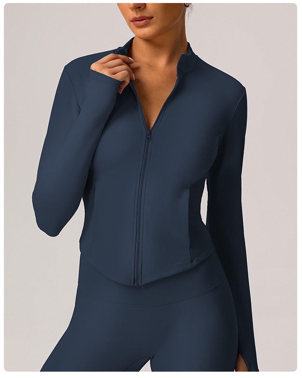 Yoga Clothes Women Autumn Winter Long Sleeve Fleece Padded Coat Fitness Sports Casual Warm Quick Drying Top Slim Coat