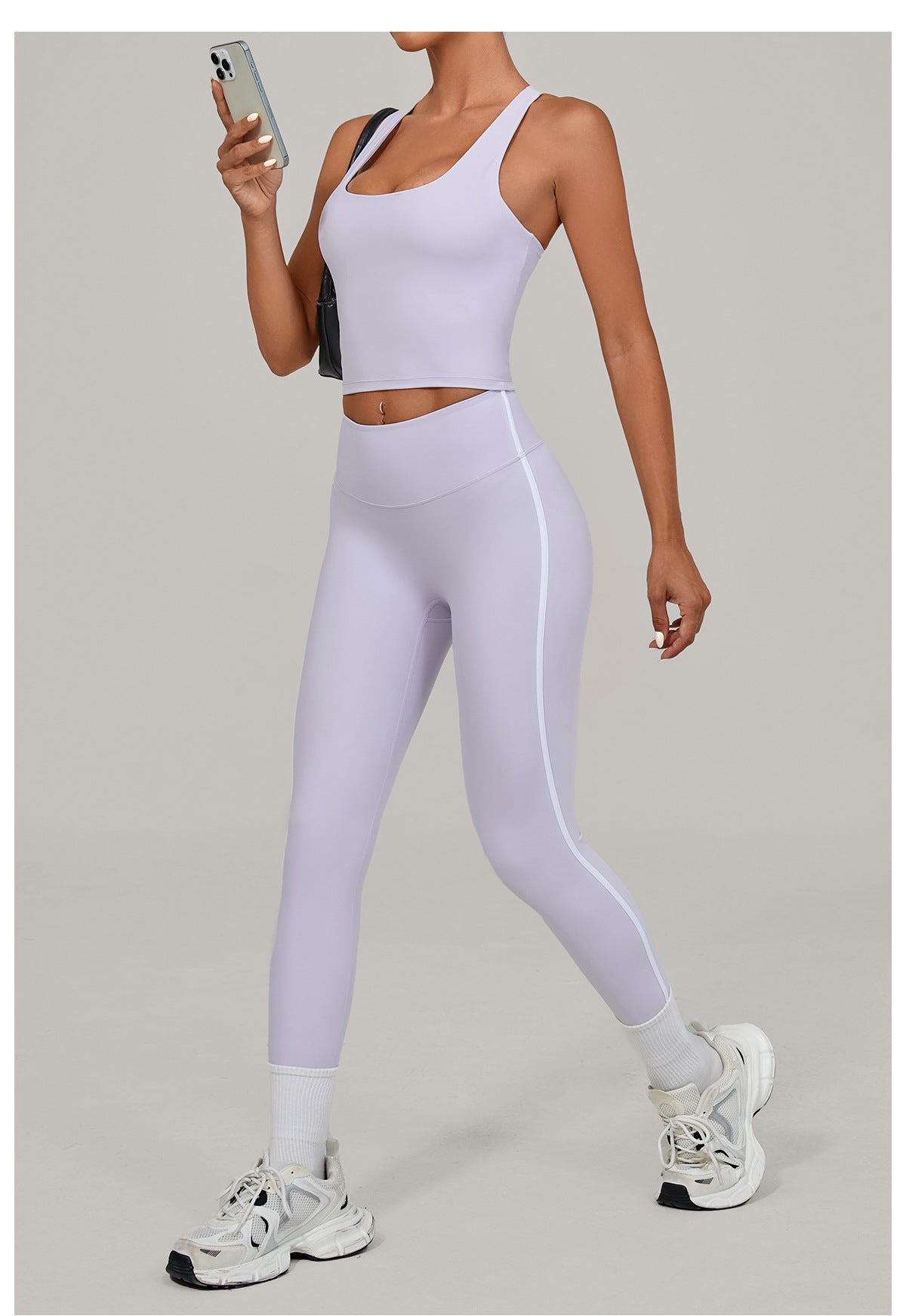 Nude Feel Yoga Suit High Waist Tight Yoga Clothes Women Quick Drying Running Outdoors Sports Fitness Clothes Two Piece Set