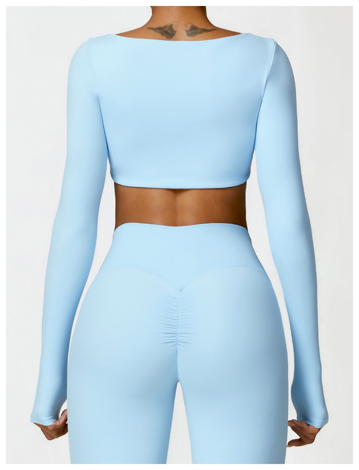 Sollinarry Winter Tight Long Sleeve Yoga Wear Outdoor Running Fitness Clothes Brushed T Shirt Long Sleeve Sports Top