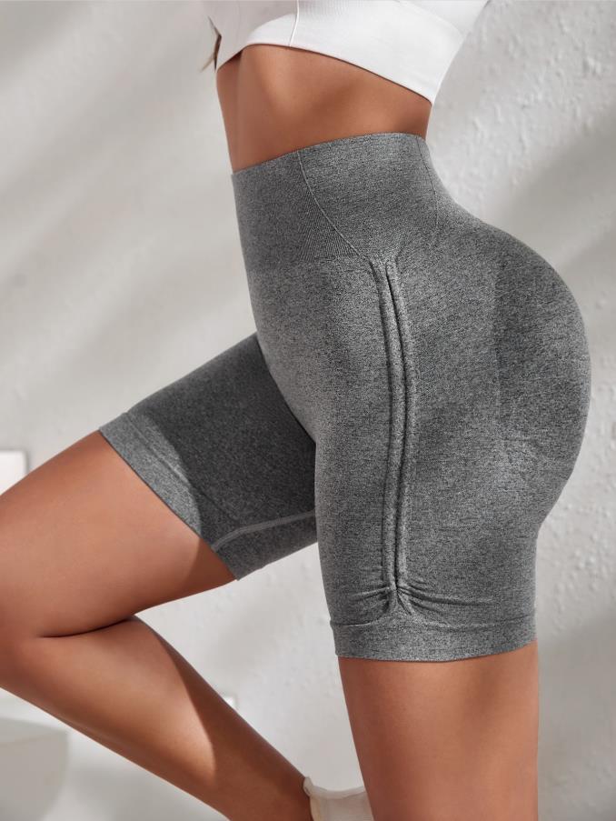 Seamless Yoga Shorts Women Outdoor Exercise Workout Pants Comfortable High Waist Stretch Skinny Yoga Pants