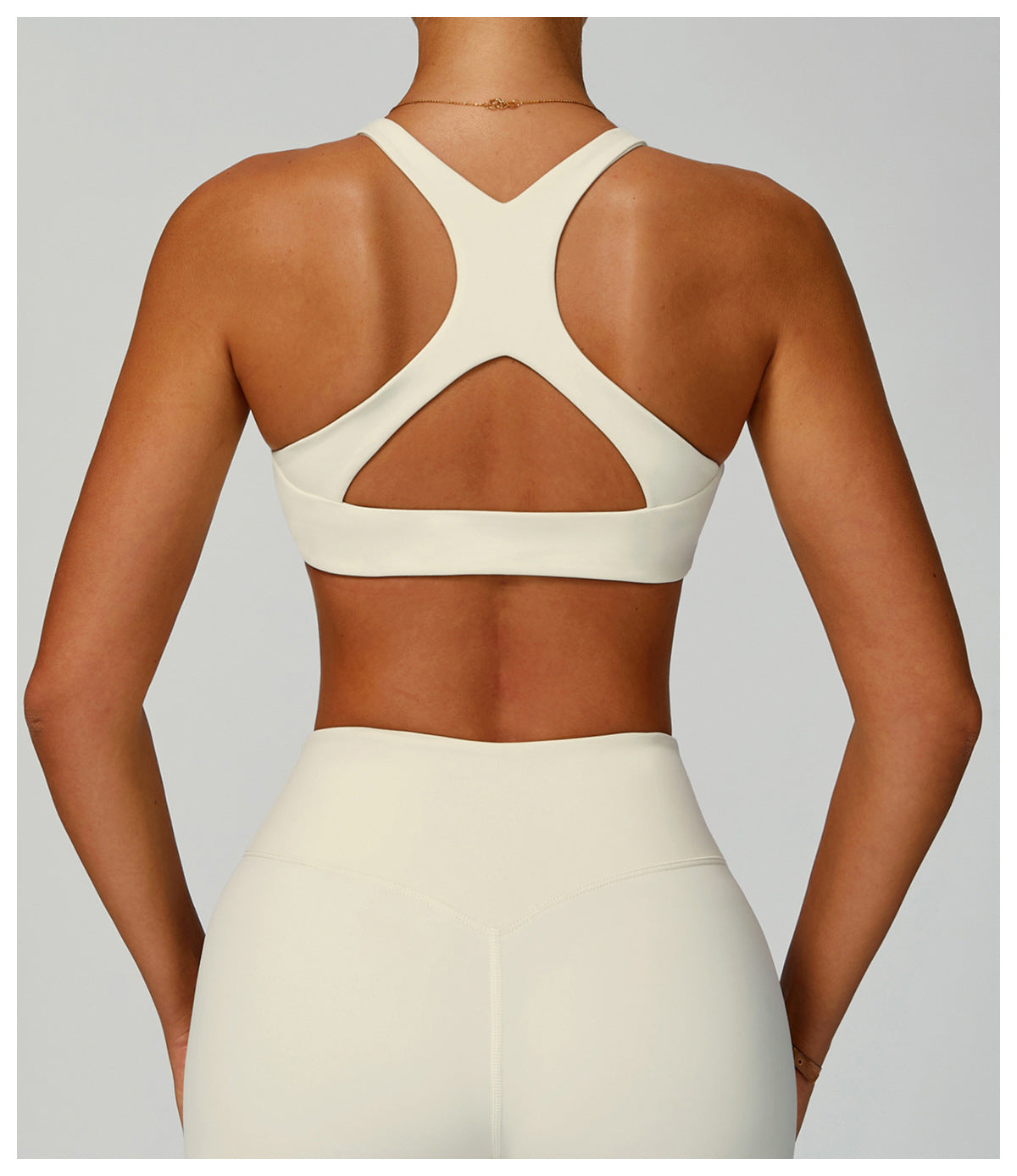 Sollinarry Sustainable Recycled Sports Underwear Hollow Out Cutout out Beauty Back Tight Sports Vest Women High Strength Yoga Bra