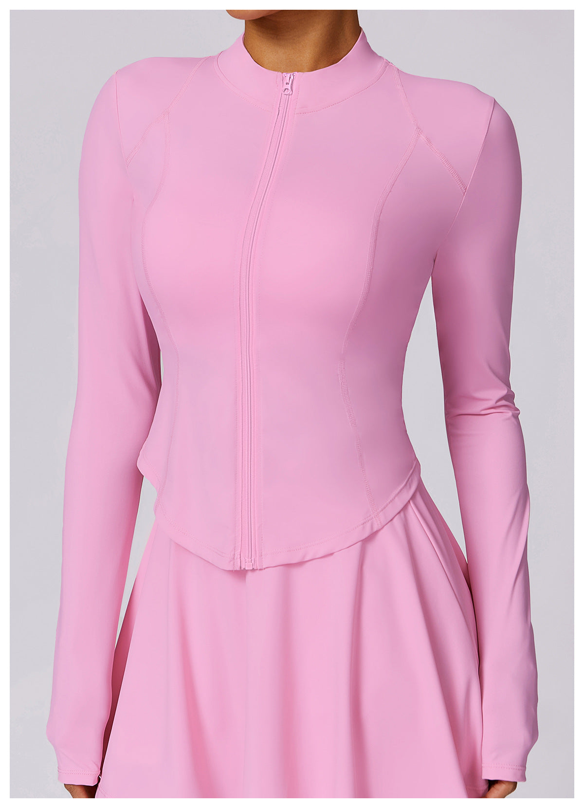 Sollinarry Summer Sports Sun Protection Clothing Women Long Sleeved Top Proof Ice Silk Cool Breathable Sun Protection Clothing Coat