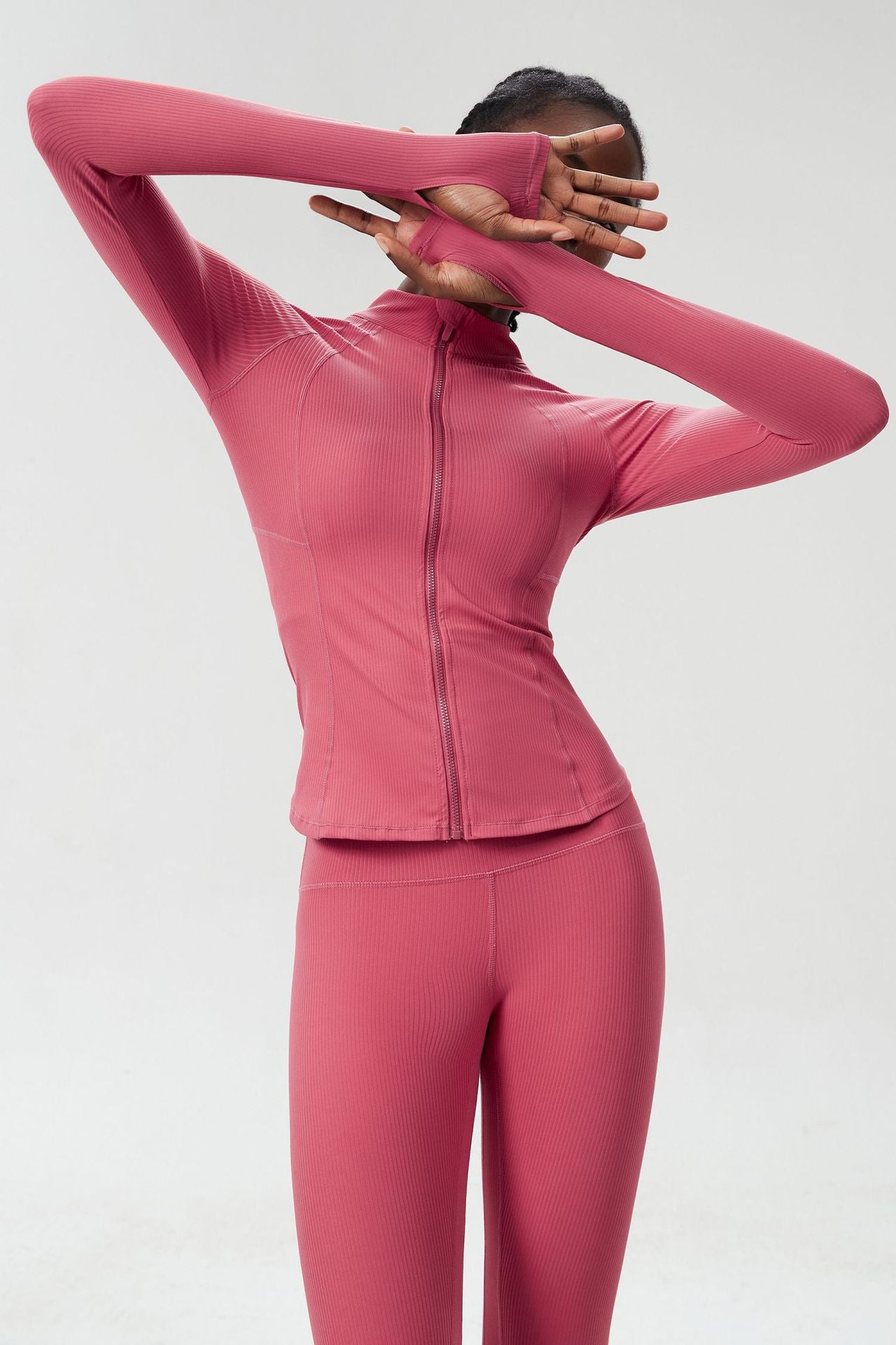 Light Plastic Waist Tight Zipper Yoga Clothes Coat Women Sports Running Fitness Sports Top