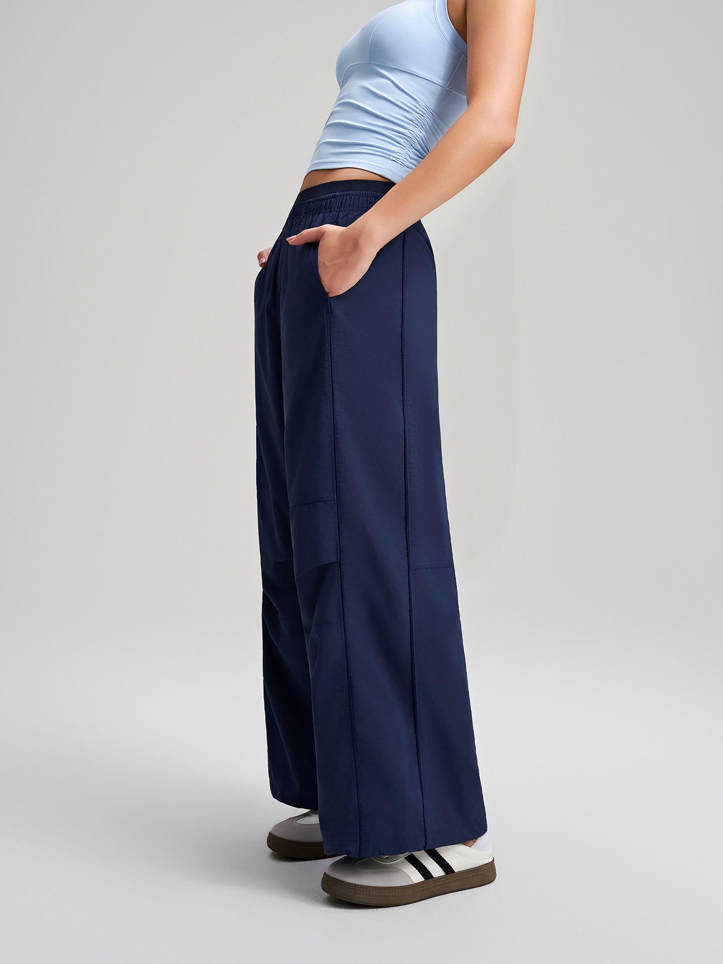 Casual Pants Women Loose Lazy Wide Leg Track Pants Jazz Dancing Paratrooper Pants Women Breathable Sports Overalls