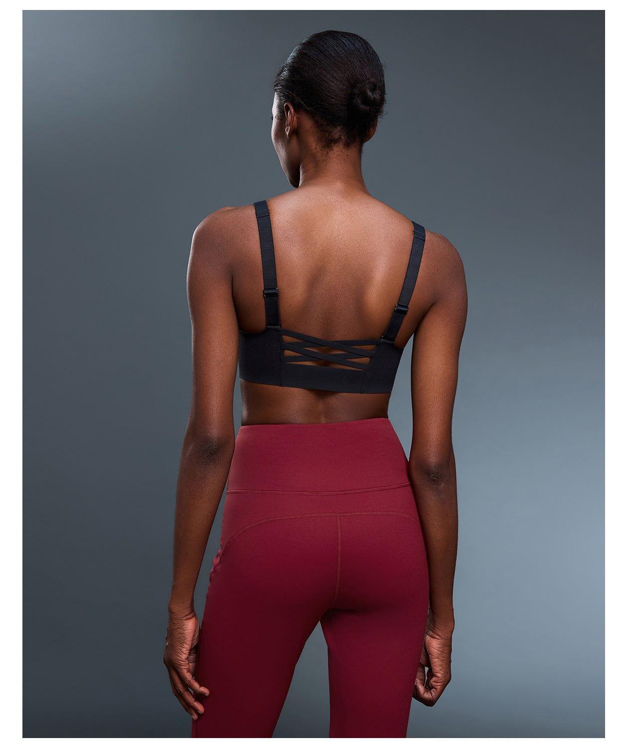 High Strength Support Sports Underwear Front Zipper Yoga One Piece Cup Shockproof Running Training Backless Bra