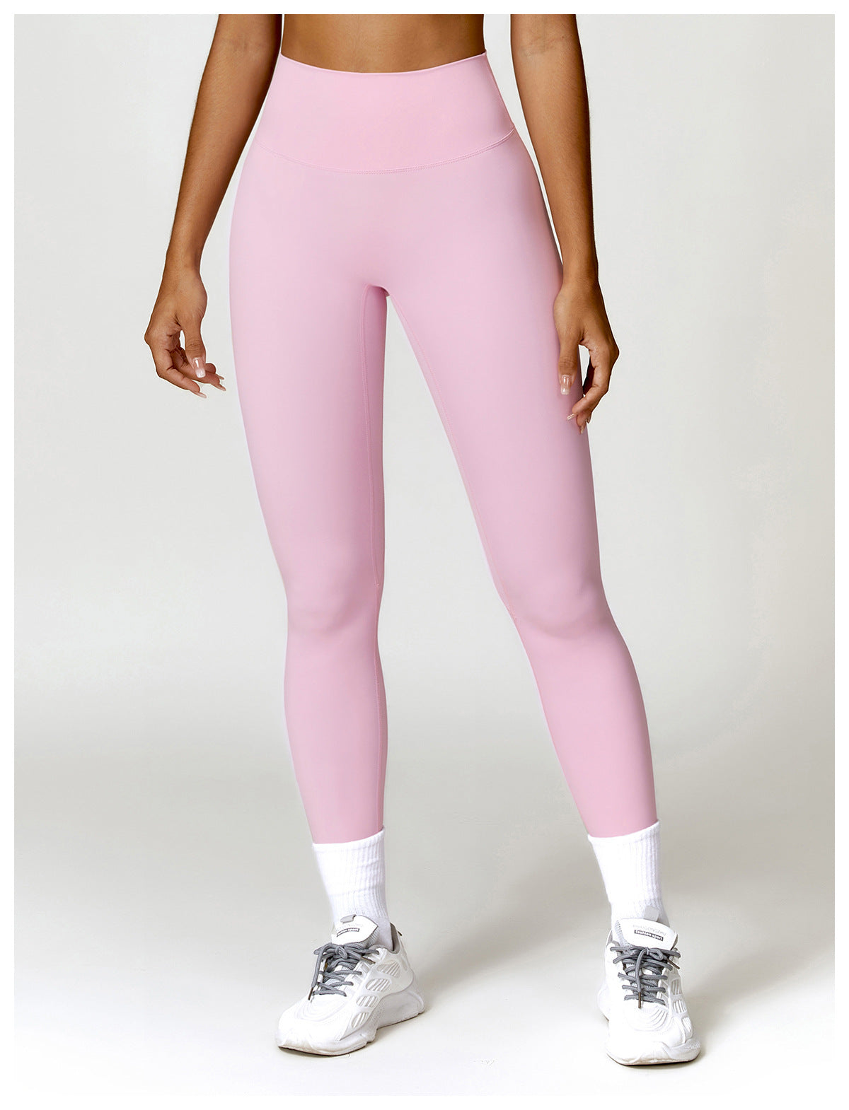 Sollinarry Quick Drying Skinny Yoga Pants Brushed Belly Contracting Hip Raise High Waist Fitness Pants Outer Wear Running Exercise Pants