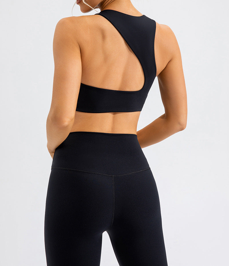 Yoga Suit High Waist Slim Running Sports Back Shaping Fitness Clothes Tight Nude Feel Yoga Clothes
