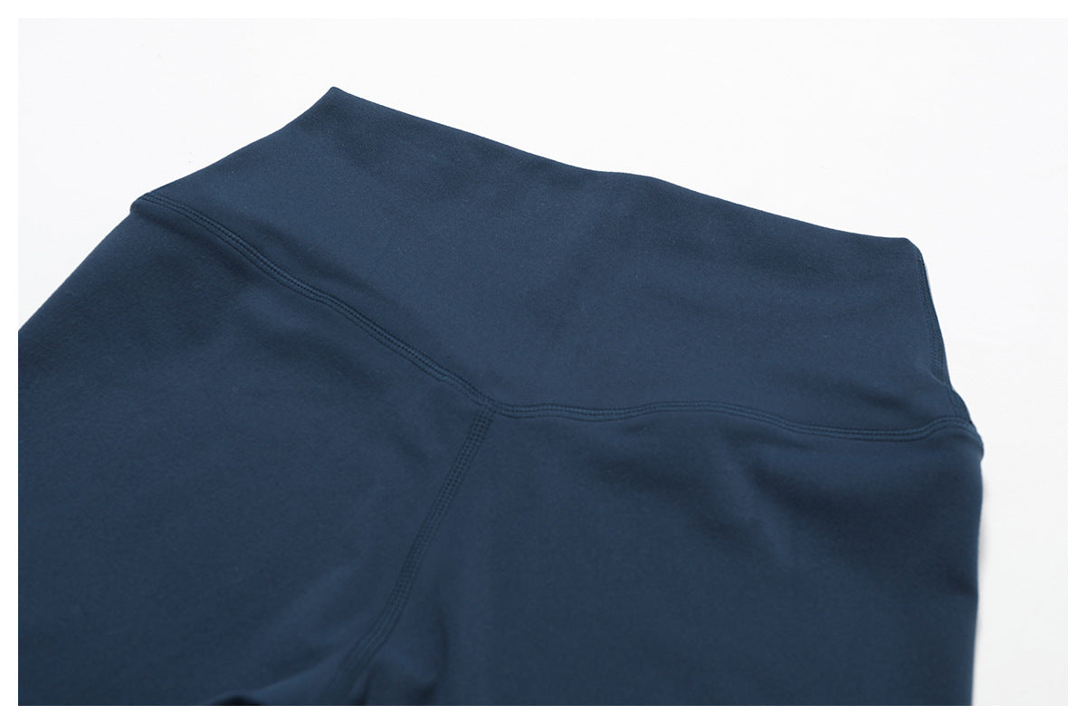 High Waist Hip Lift Brushed Yoga Pants Women Running Quick Drying Fitness Pants Outer Wear Slimming Tight Sports Pants