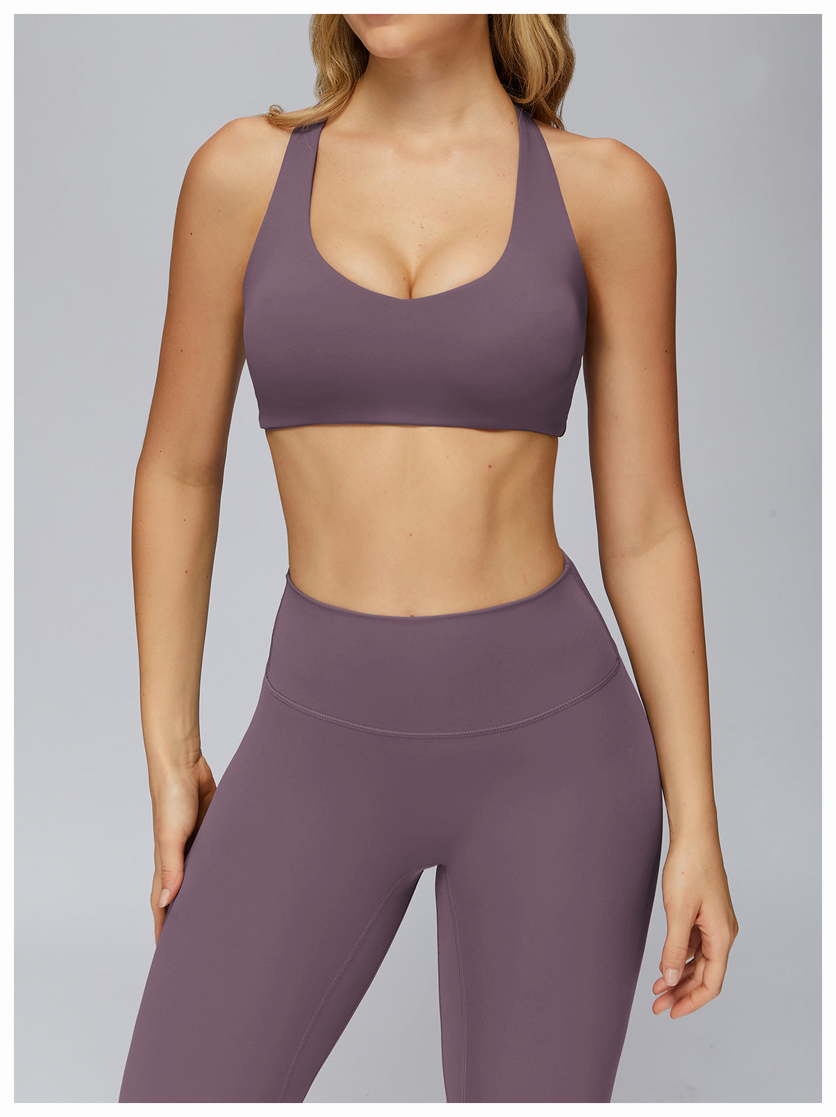 Brushed Yoga Bra Outdoor H Shaped Beauty Back Workout Clothes Women Running Tight Casual Sports Underwear