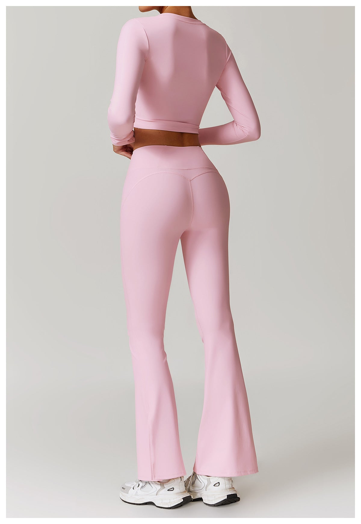 Sollinarry Tight Nude Feel Long Sleeved T Shirt Yoga Clothes Outdoor Sports Top Stretch Slimming Training Workout Clothes