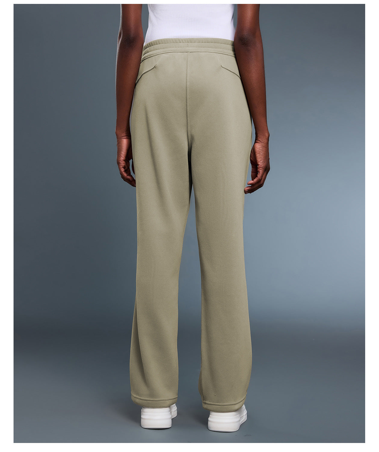 Loose Track Pants Women Autumn Winter Fleece Lined Warm Skin Friendly Straight Leg Pants Office All Matching Slimming Casual Pants