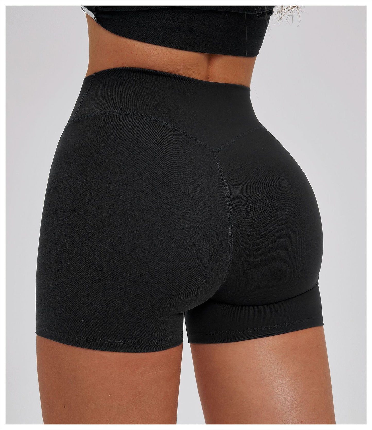 Yoga Shorts Tight High Waist Casual Shorts Sports Running Workout Shorts