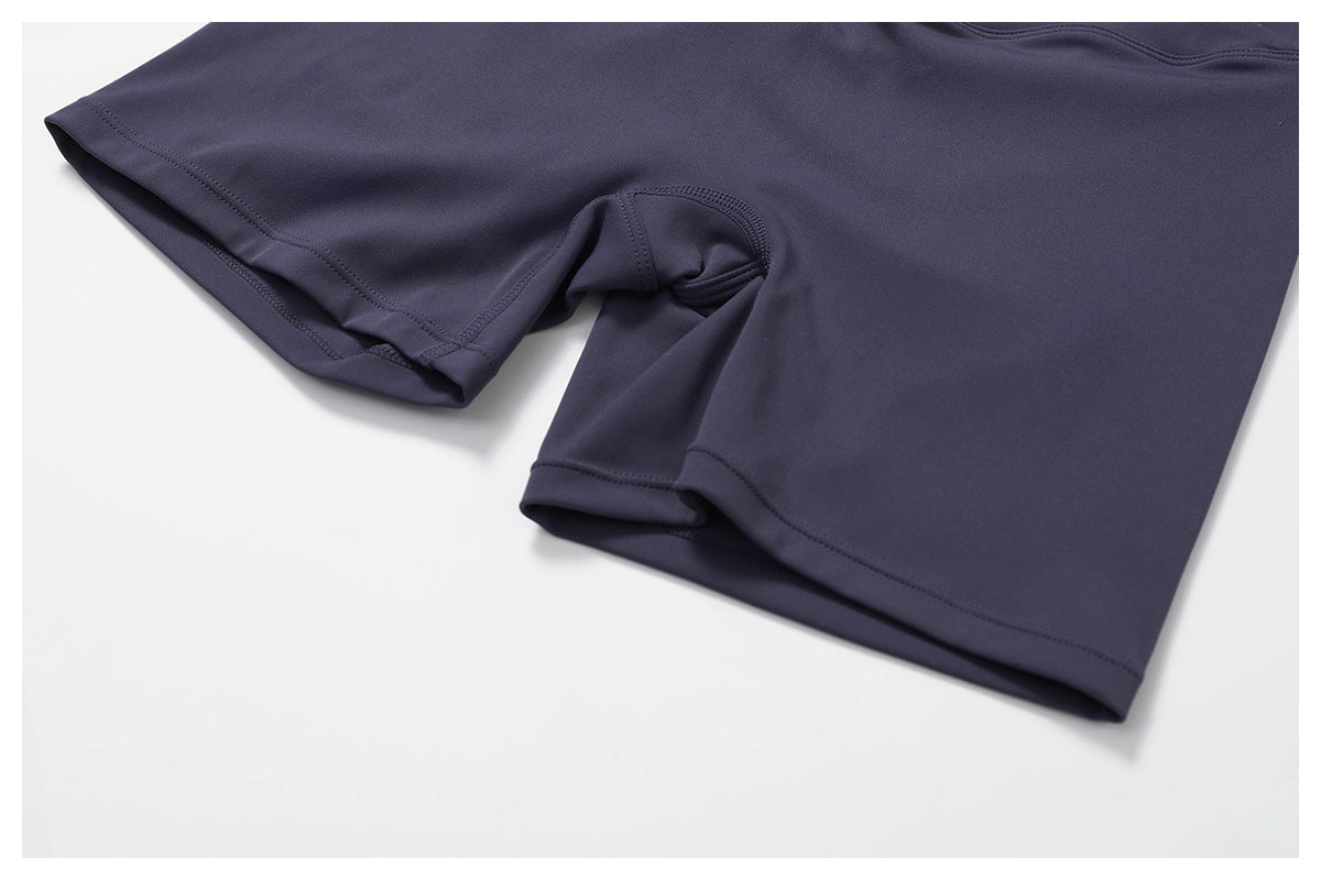 Sollinarry Sustainable Recycled Nude Feel Tight Yoga Shorts Outer Wear Running Workout Pants Cross High Waist Workout Shorts Women