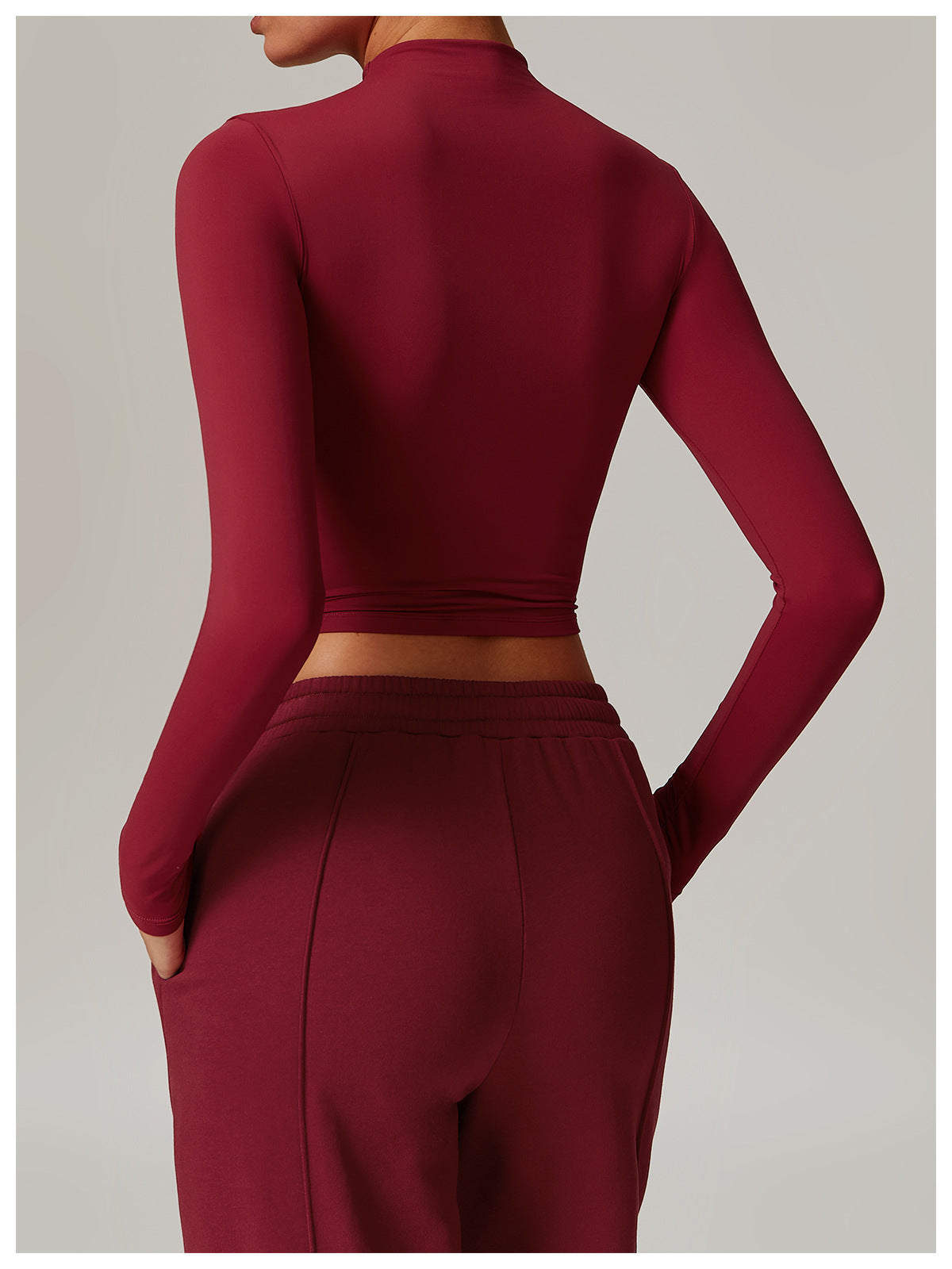 Quick Drying Fitness Sports Long Sleeved Top Turtleneck Tight Fitting Outerwear All Match Long Sleeve Yoga Wear