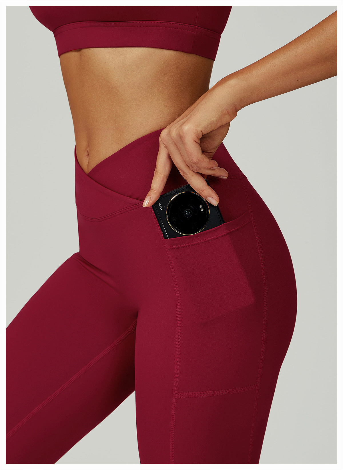 Nude Feel High Waist Yoga Pants Cross Waist Fitness Yoga Pants Women Outdoor Sports Running Tights