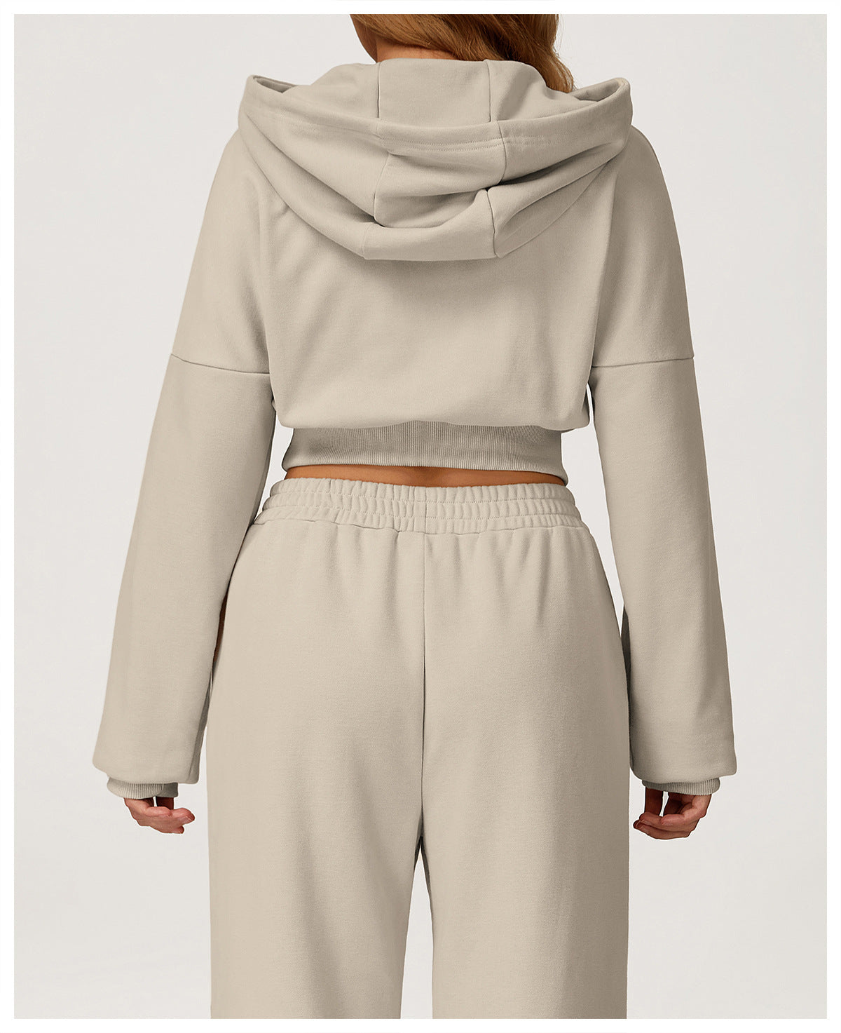 Hooded Sweatshirt Autumn Winter Casual Loose Coat Women Outdoor Running Fitness Sportswear