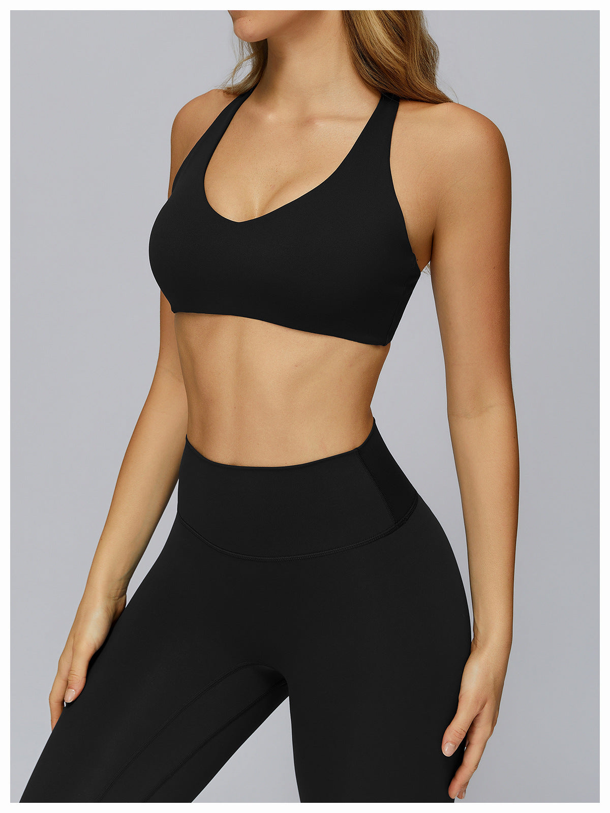 Brushed Yoga Bra Outdoor H Shaped Beauty Back Workout Clothes Women Running Tight Casual Sports Underwear
