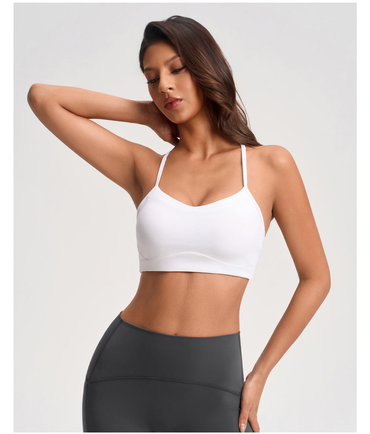 Sports Underwear Women Brushed Hollow Out Cutout out Beauty Back Running Workout Underwear Gather Shockproof Yoga Bra