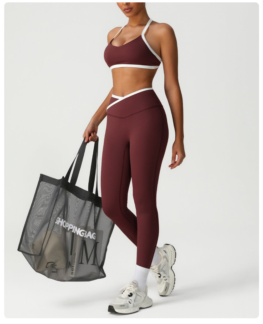 Nude Feel Skinny Yoga Pants Peach Hip Cross High Top Sports Ankle Length Pants Training Running Quick Drying Fitness Pants