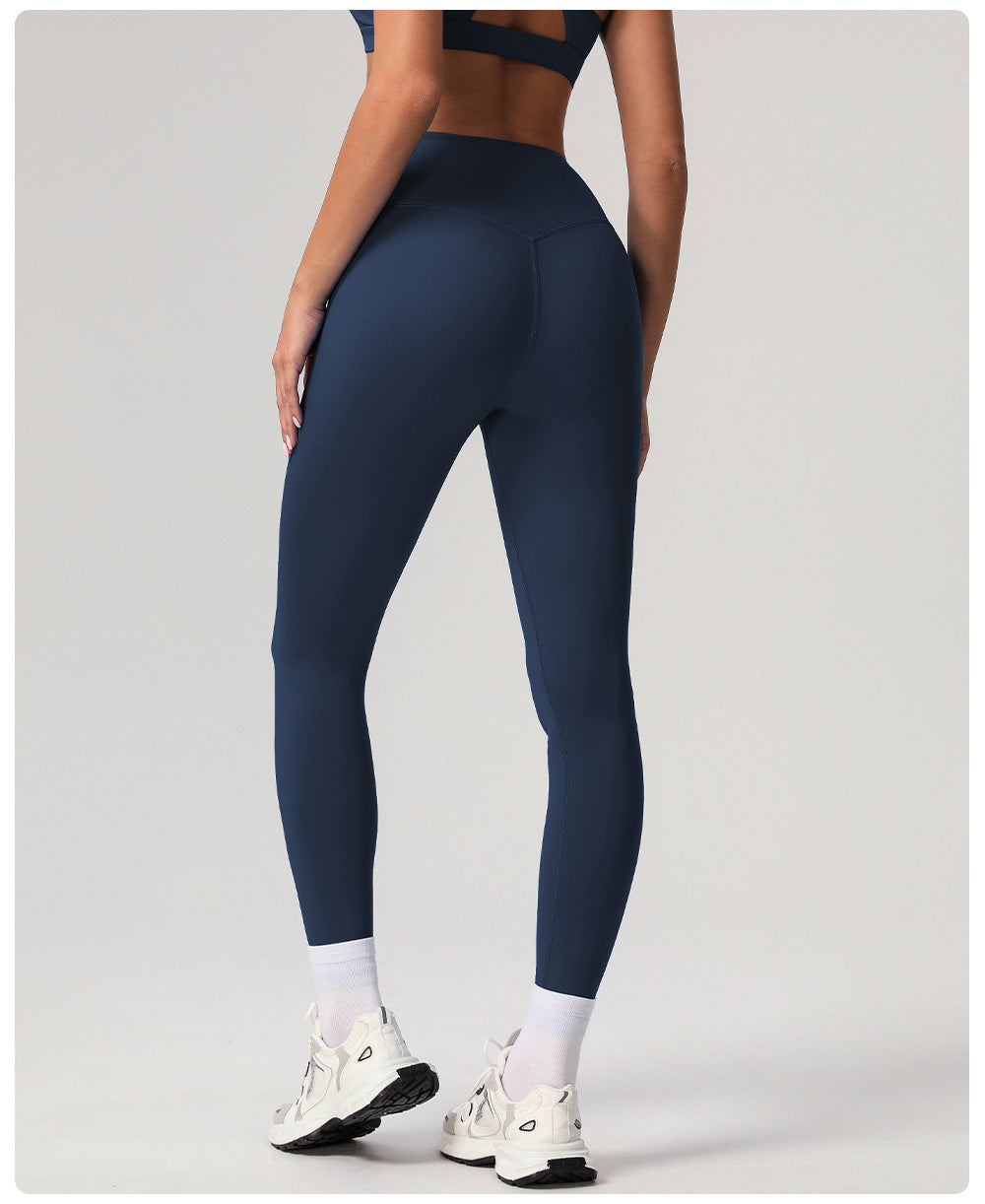 Quick Drying Yoga Pants Women High Waist Hip Lift Tight Sports Ninth Pants T Line Wear Resistant Running Fitness Pants