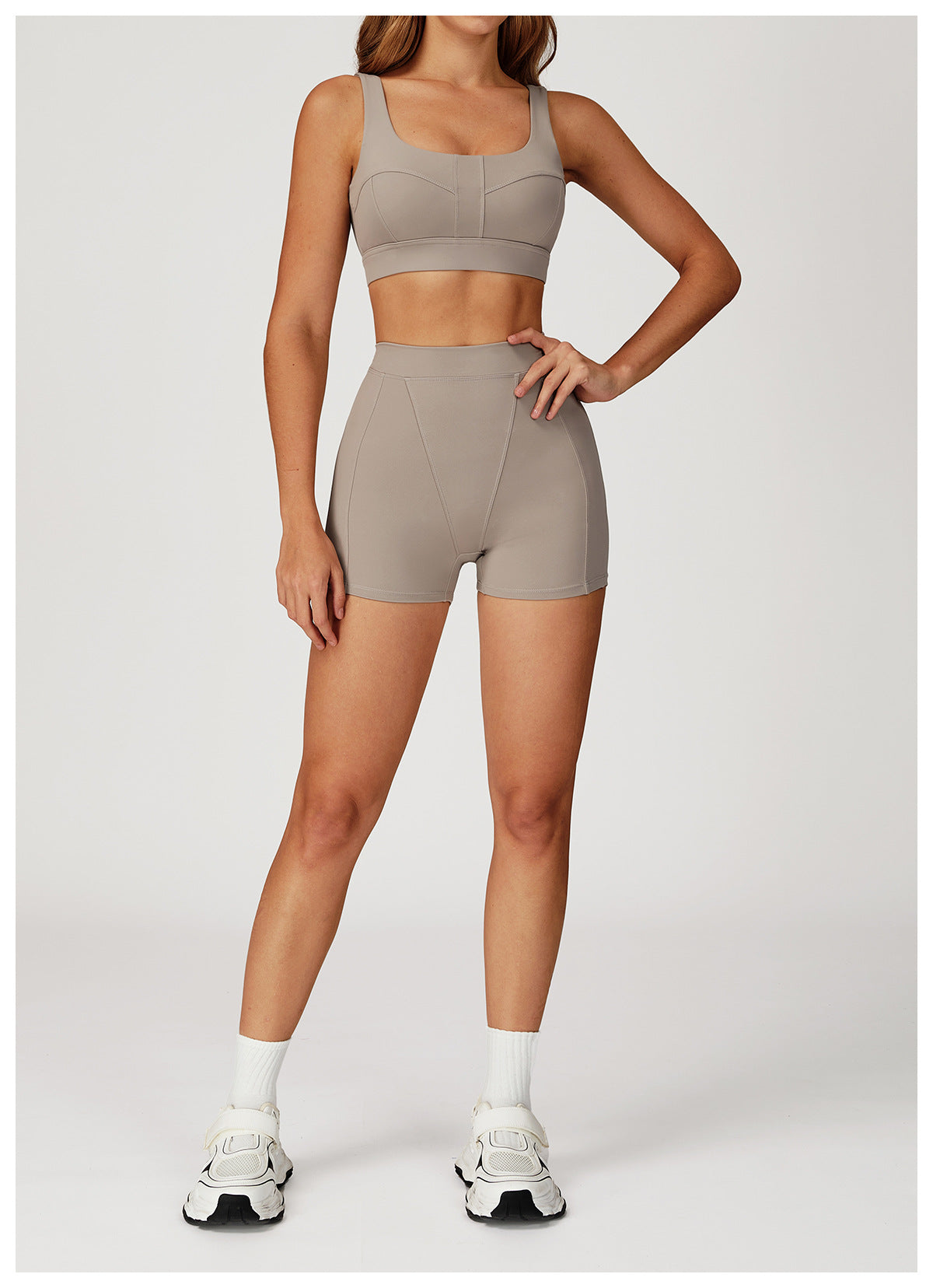 Nude Feel Yoga Bra Hollow Out Cutout Back Shaping Shockproof Sports Underwear Outdoor Running Workout Yoga Bra