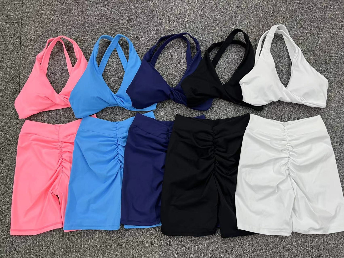 Yoga Suit Sexy Running Nude Feel Fitness Clothes Tight Quick Drying Sports Suit