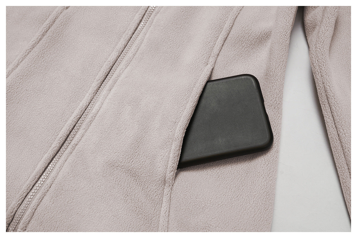 Autumn Winter Fleece Jacket Lambswool High Grade Coat Polar Fleece Outdoor Thick Warm Jacket Women