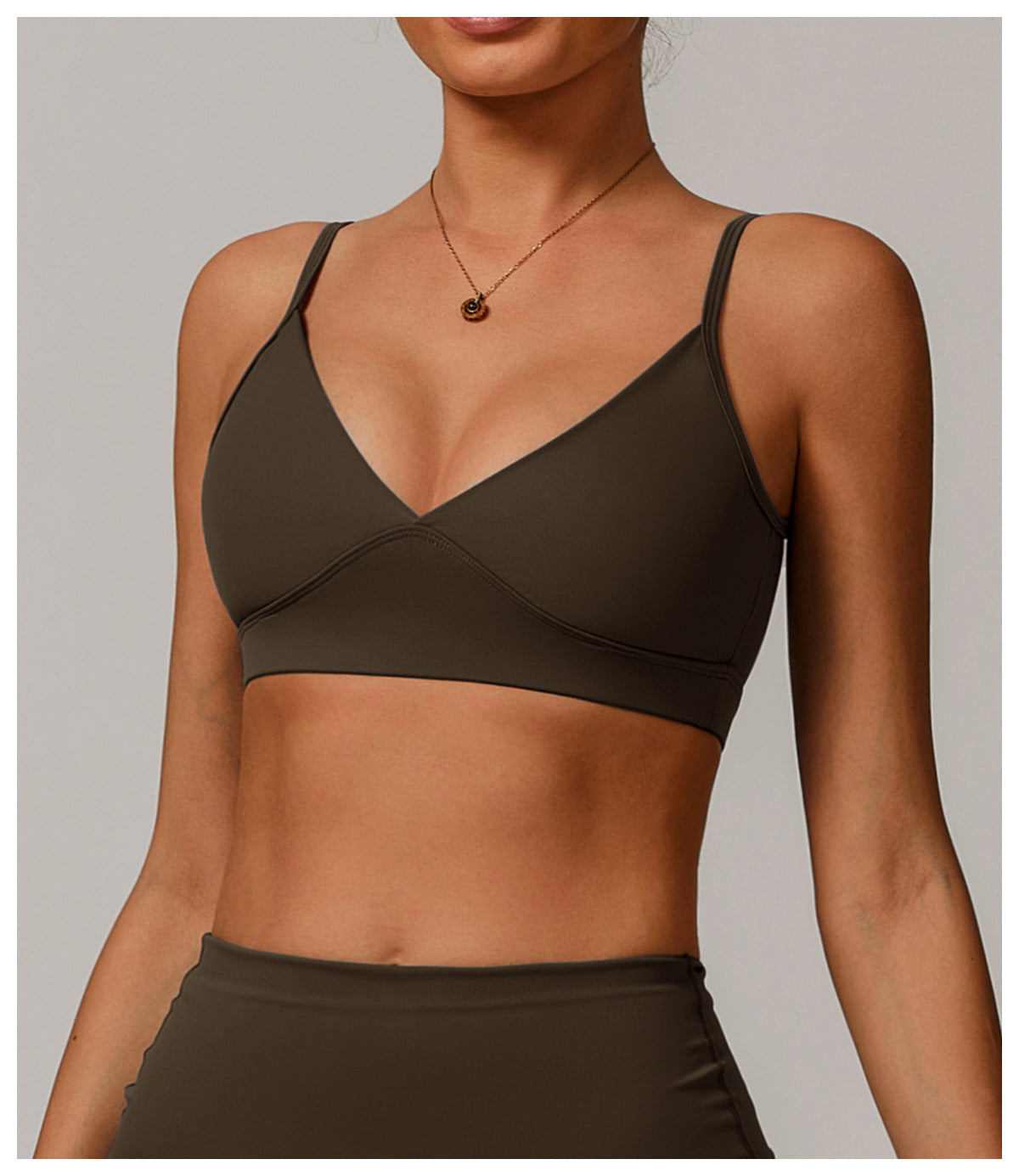 Sollinarry Sustainable Recycled Beauty Back Yoga Bra Outer Wear Running Exercise Underwear Tight Quick Drying Workout Top