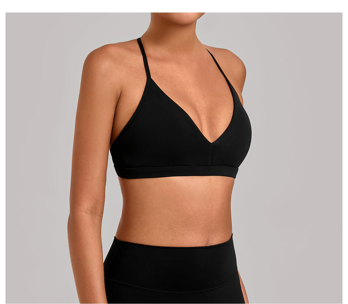 Autumn Sand Adjustable Yoga Bra Hollow Out Cutout out Beauty Back All Match Underwear Fitness Running Sports Bra