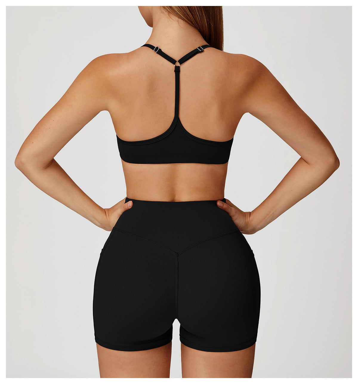 Nude Feel Yoga Bra Y Shaped Beauty Back High Grade Sports Underwear Running Fitness Sports Bra Women