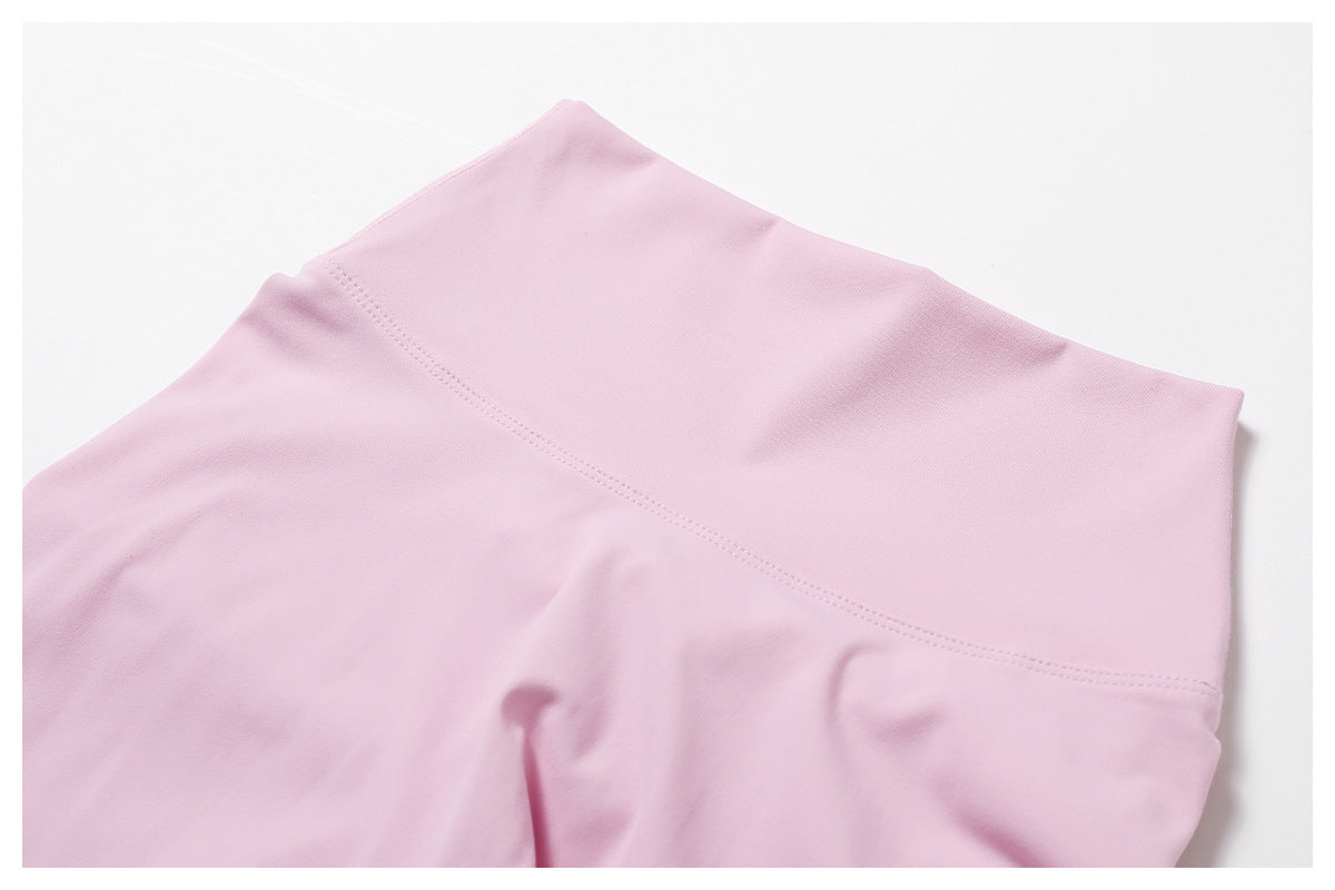 Sollinarry Quick Drying Skinny Yoga Pants Brushed Belly Contracting Hip Raise High Waist Fitness Pants Outer Wear Running Exercise Pants