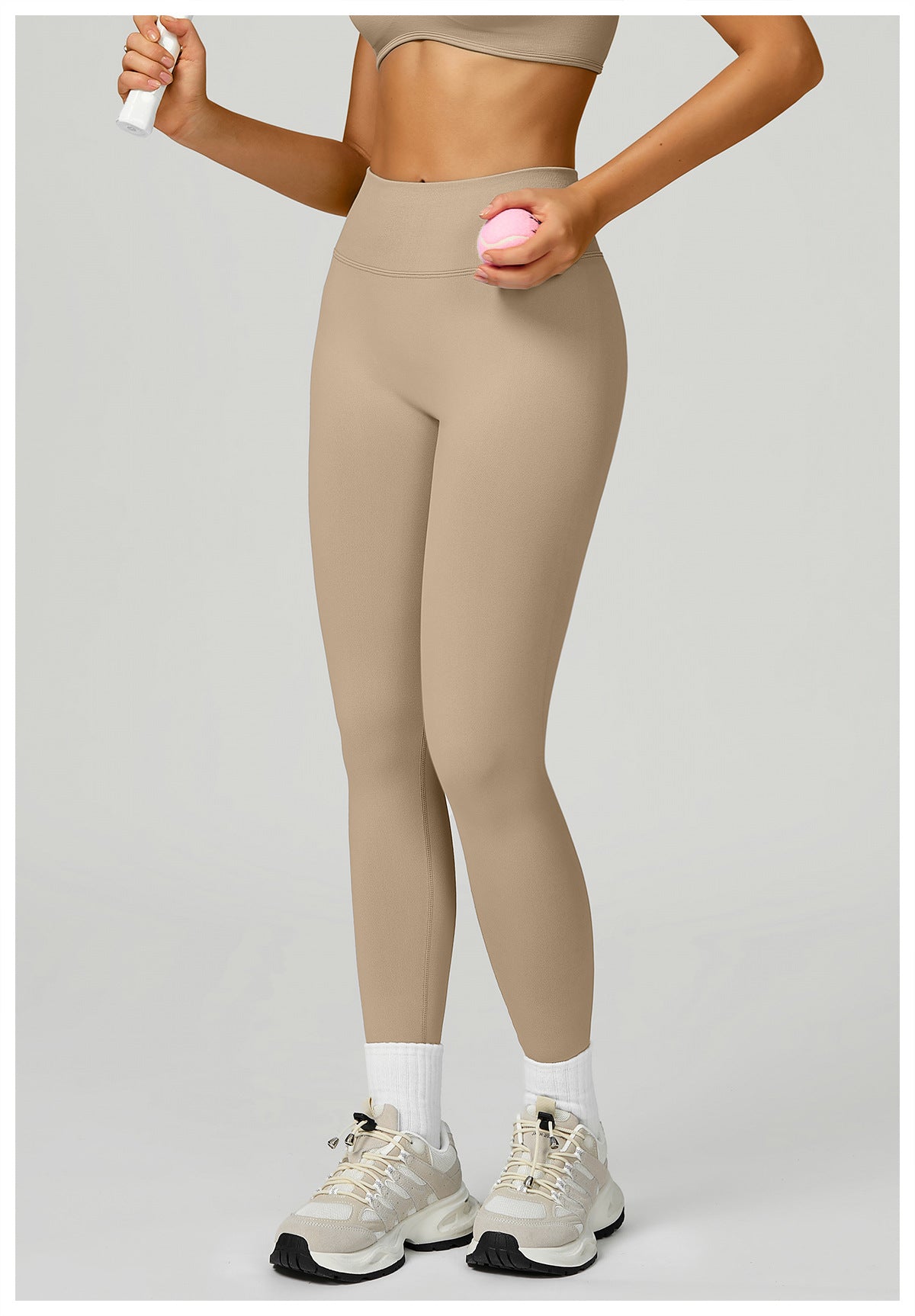 Seamless Yoga Trousers Contrast Color Binding High Waist Slim Trousers Sports Running Fitness Pants