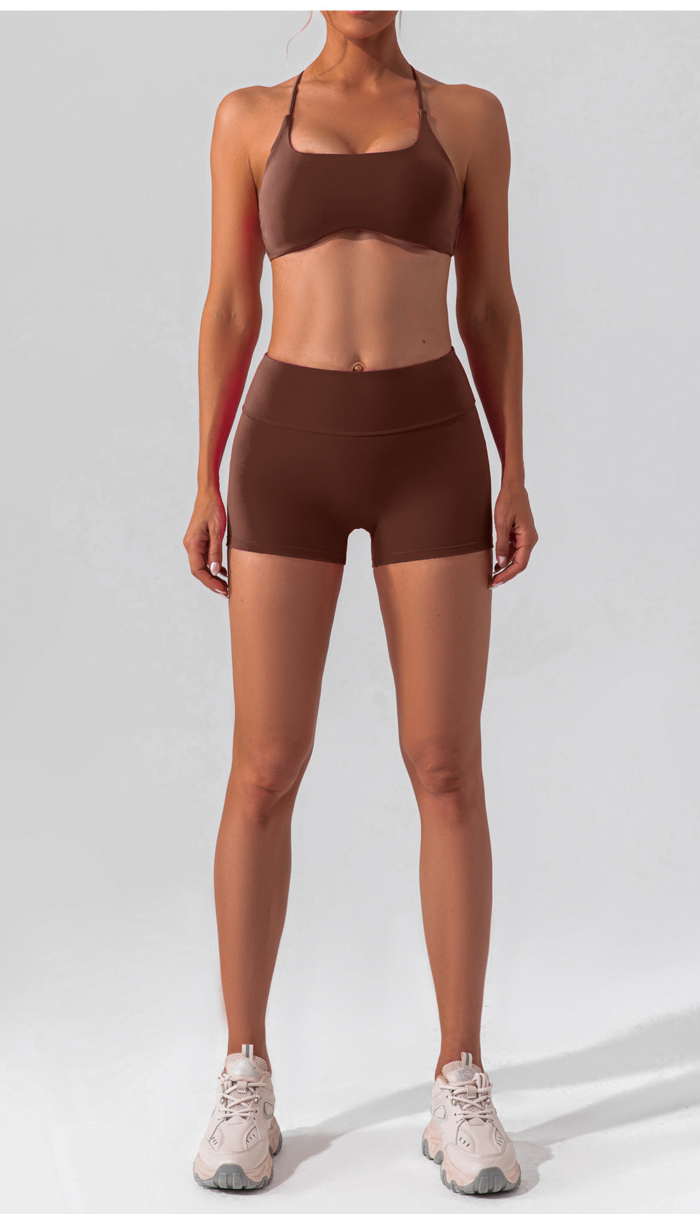 High Waist Workout Shorts No Embarrassment Line Double Sided Brushed Yoga Pants Women Hip Lifting Slim Fit Sports Shorts
