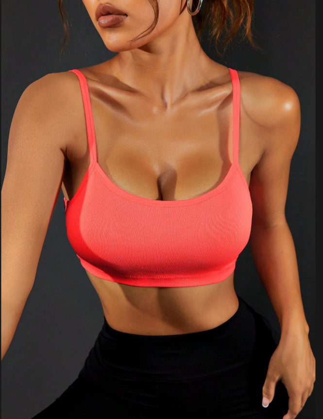 Arrival Underwear Women Thin Strap Sexy Beauty Back Breathable Comfortable Fitness Vest Running Push up Yoga Bra