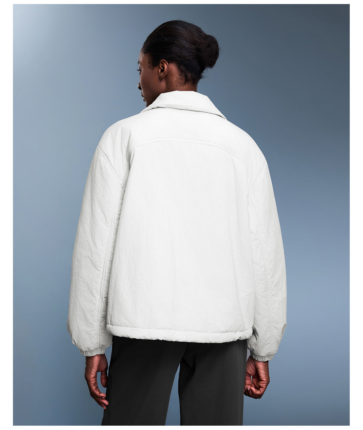 Casual All Matching Collared Cotton Padded Clothes Women Autumn Winter Lightweight Waterproof Loose Thick Warm Cotton Coat