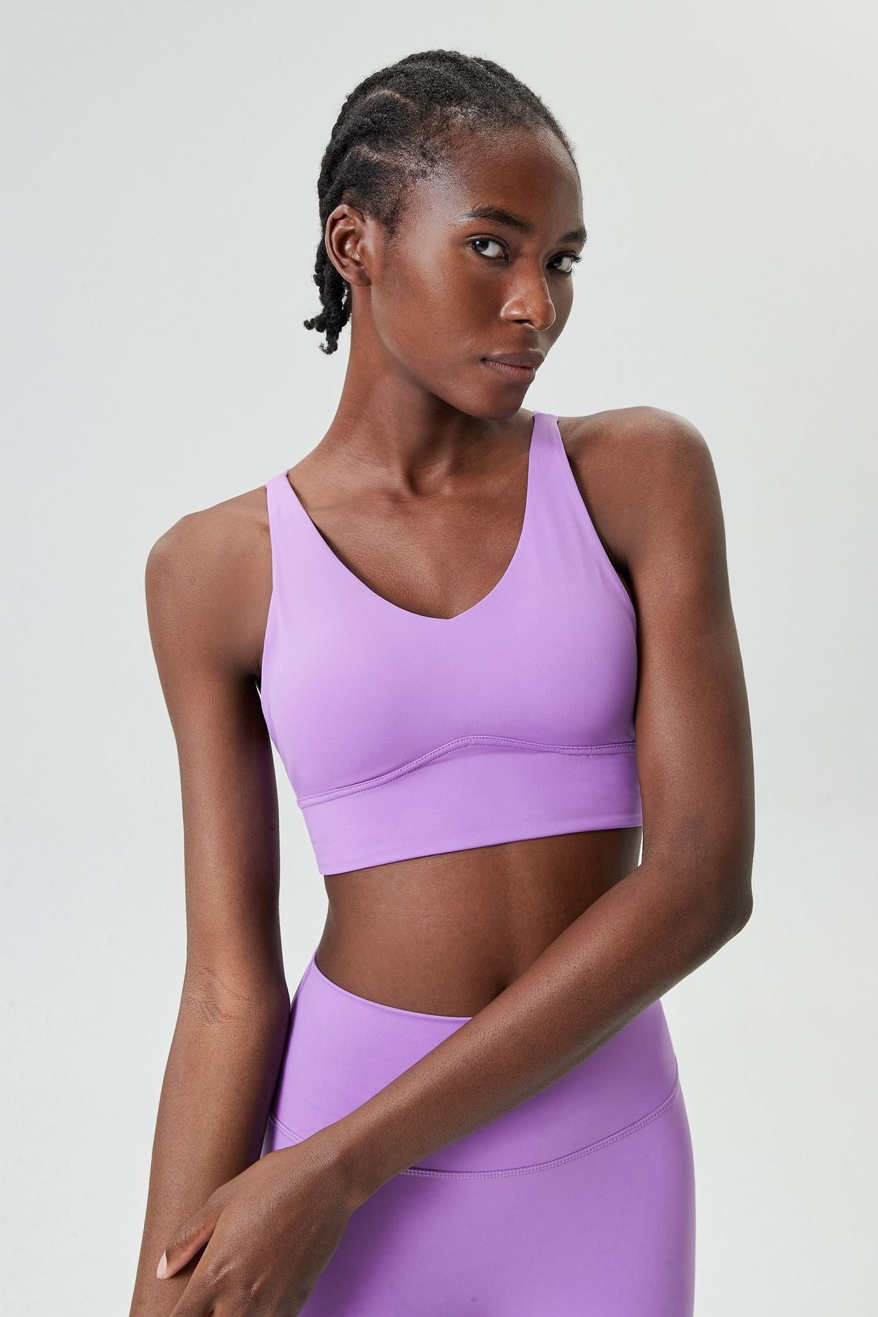 Medium Tenacity Kitten Ear Water Drop Cup Sports Underwear Women Beauty Back Aerobics Yoga Vest Fitness Sports Bra