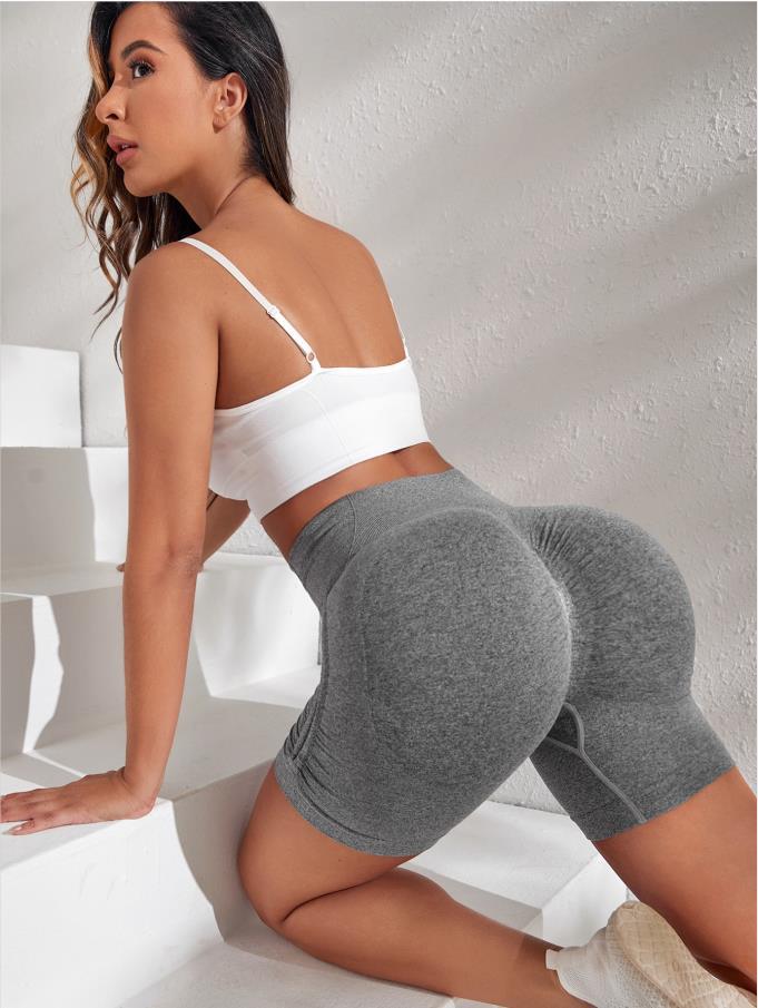 Seamless Yoga Shorts Women Outdoor Exercise Workout Pants Comfortable High Waist Stretch Skinny Yoga Pants