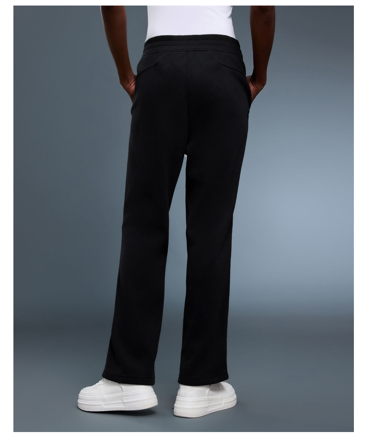 Loose Track Pants Women Autumn Winter Fleece Lined Warm Skin Friendly Straight Leg Pants Office All Matching Slimming Casual Pants