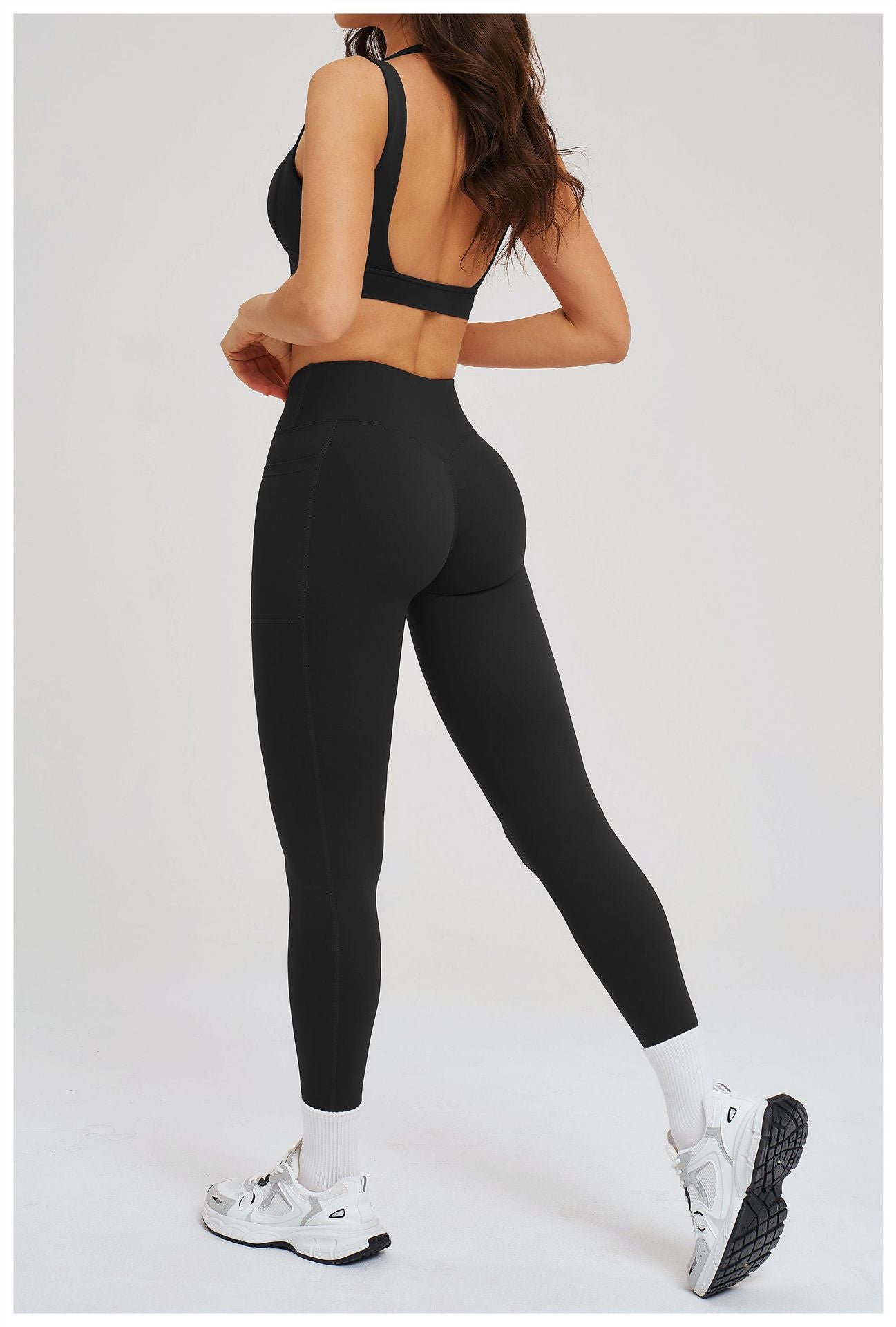 Nude Feel High Grade Yoga Tight Back Yoga Clothes Casual Running Sports Set