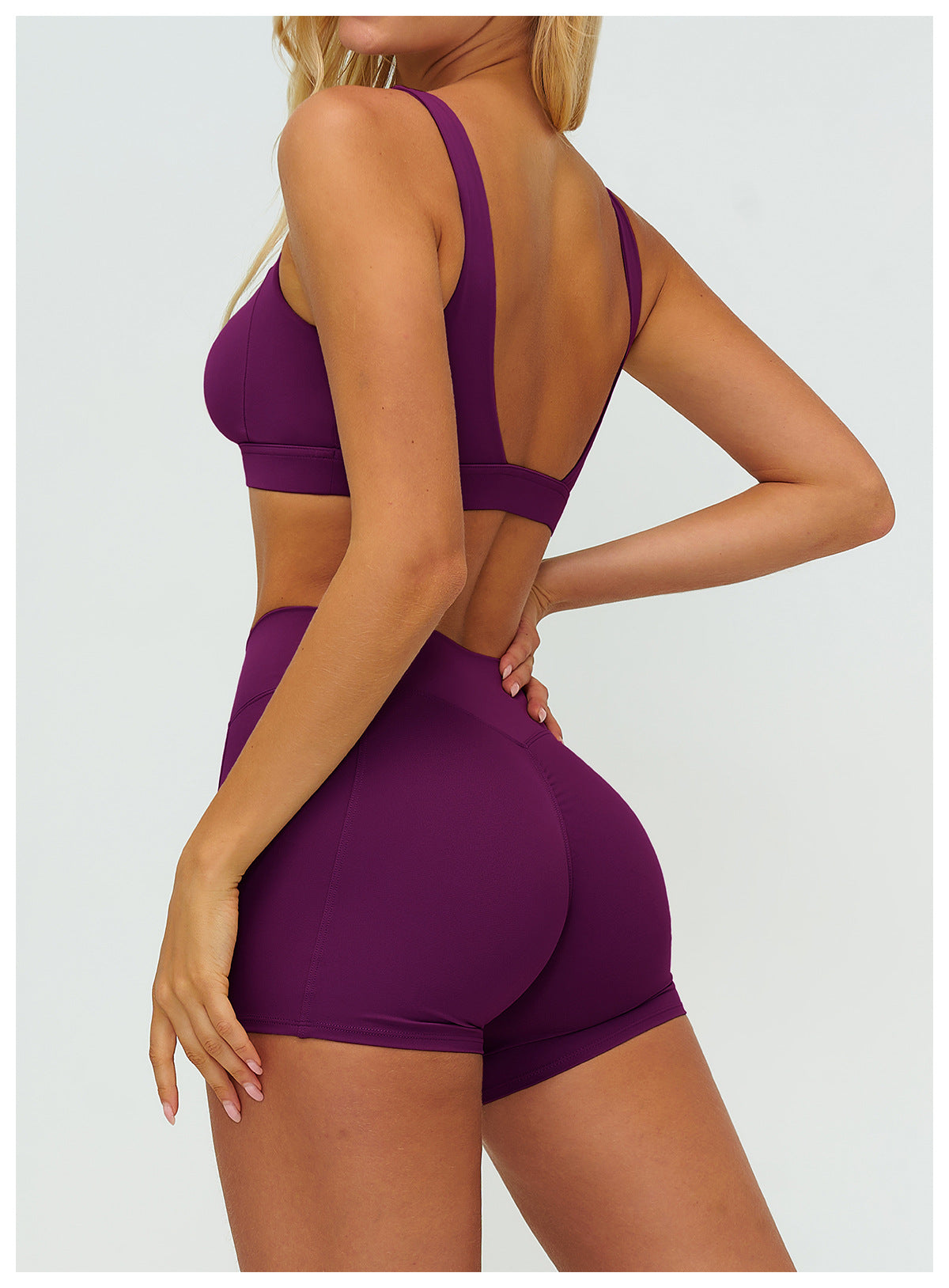 Brushed Yoga Bra Hollow Out Cutout Geometric Abstract Back High Grade Underwear Fitness Running Sports Bra Women