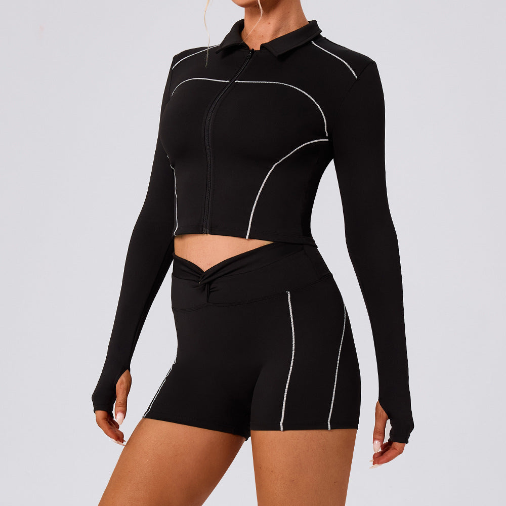 Black: Coat Shorts