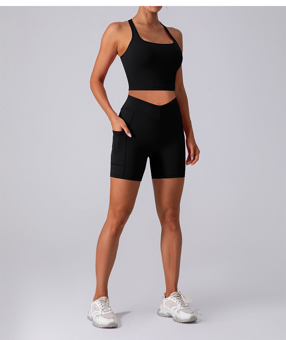 Autumn Winter Brushed Beauty Back Yoga Vest Quick Drying Dance Workout Top Outerwear Running Exercise Vest Women