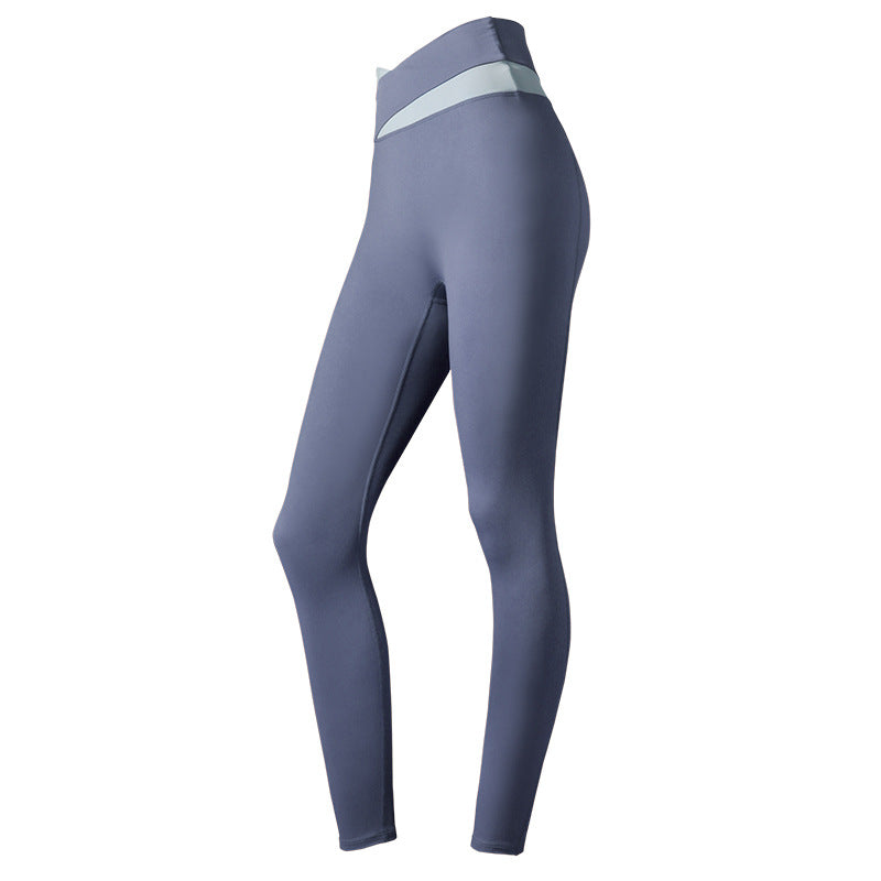 Criss Cross Waist No Embarrassment Workout Clothes Women Summer High Waist Hip Raise Skinny Sports Yoga Trousers Outer Wear