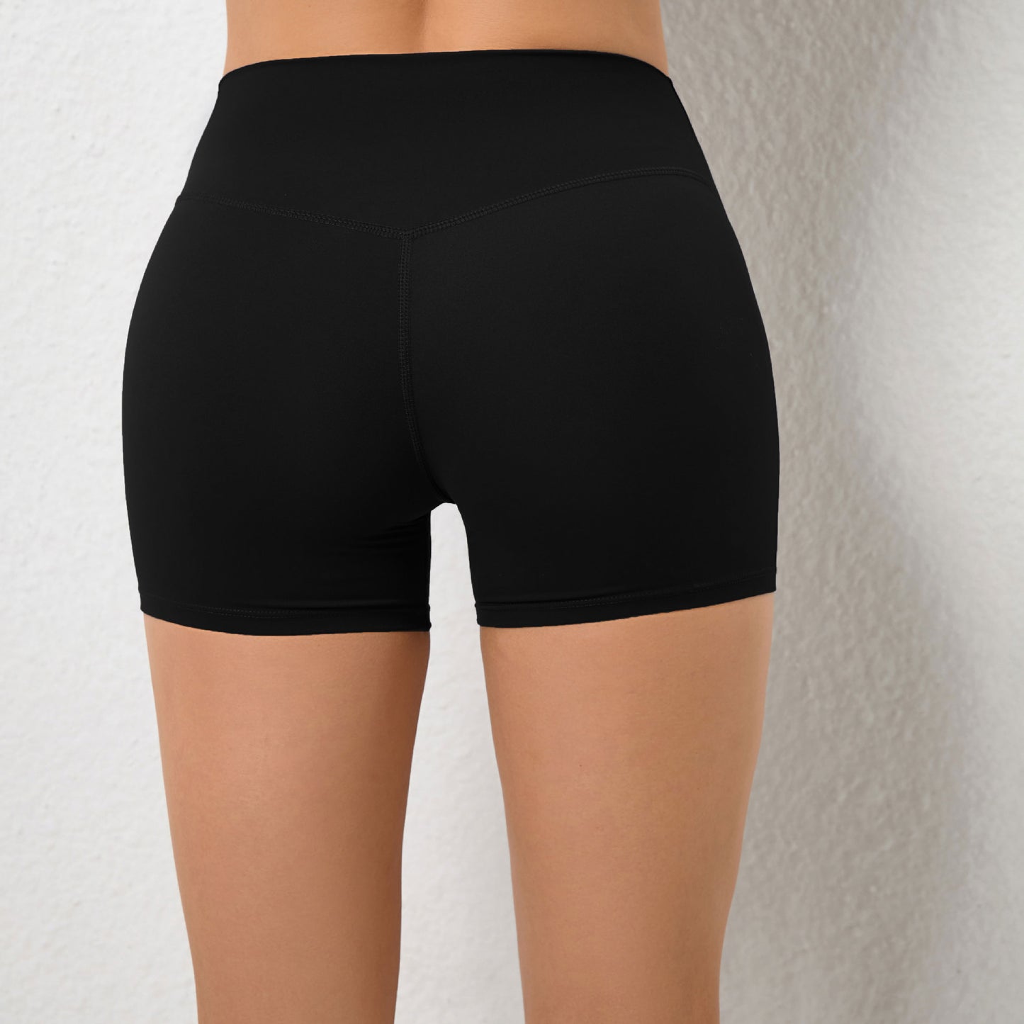 Peach Hip Raise Yoga Shorts Elastic High Waist Running Workout Shorts Tight Seamless Sports Shorts Women