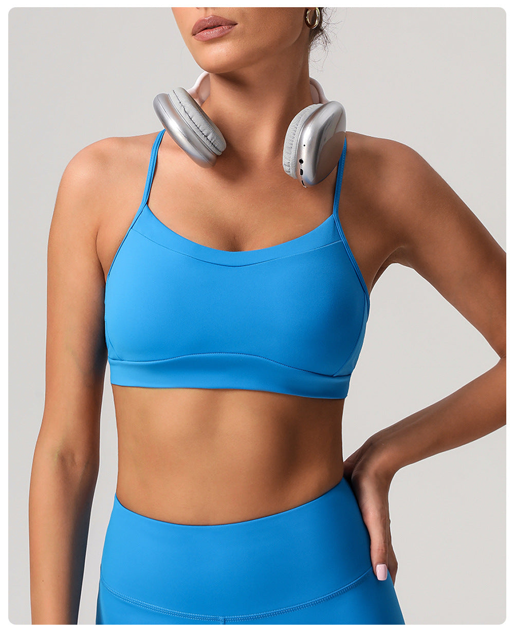 Nude Feel Quick Drying Push up Beauty Back Yoga Bra Shockproof Sports Underwear Running Workout Vest Detachable with Pad