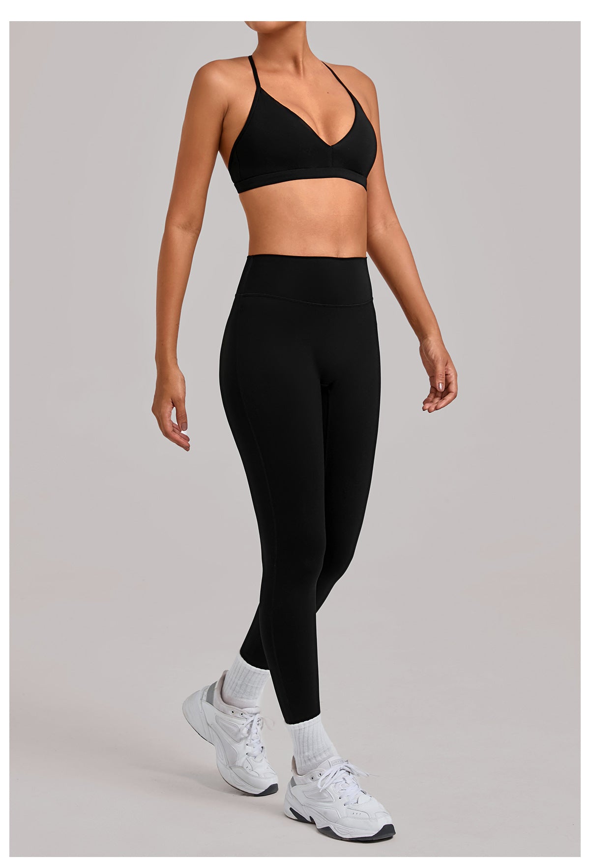 Tight Yoga Hollow Out Cutout out Beauty Back Shockproof Sports Running Fitness Casual Yoga Two Piece Sets